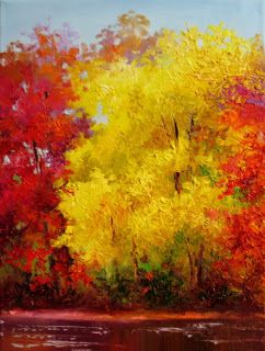 Nel's Everyday Painting: Yellow Fall Tree - SOLD Everyday Painting, Flor Iphone Wallpaper, Boom Kunst, Fall Tree Painting, Fall Canvas Painting, Painting Yellow, Fall Canvas, Fall Tree, Watercolor Trees