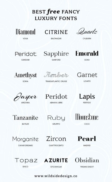 What if you want to make YOUR brand look high end? Here are some free luxury fonts in a variety of styles - serif, sans-serif and some high-end scripts. Blog Fonts, Kombinasi Font, Typographie Logo, Alfabet Font, Inspiration Typographie, Typographie Inspiration, Design Alphabet, Business Fonts, Schrift Design