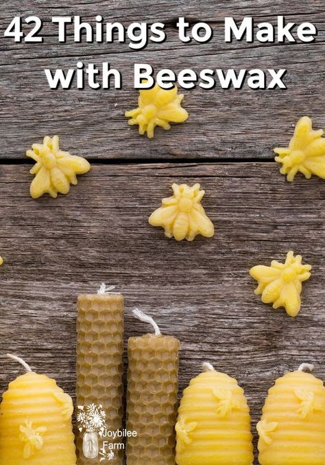 Bee Wax Uses, Beeswax Diy, Beeswax Recipes, Beeswax Candles Diy, Honey Products, Backyard Bee, Diy Gifts To Make, Honey Scent, Bee Wax Candles