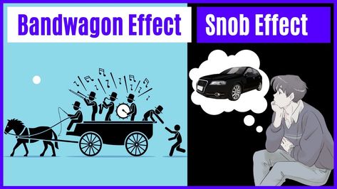 Bandwagon Effect & Snob effect Explained in | Learn Economics on Ecoholics https://koreadope.com/bandwagon-effect-snob-effect-explained-in-learn-economics-on-ecoholics/ Bandwagon Effect, Learn Economics, Economics, Finance, Memes