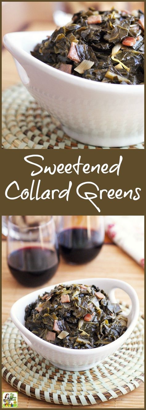 Looking for an easy collard greens recipe? Try this tasty Southern-style sweet collard greens side dish recipe for dinner. Collard Greens Recipe Southern, Easy Collard Greens Recipe, Greens Recipes, Collard Greens Recipe, Tomato Soup Recipe, Best Gluten Free Recipes, One Pot Dishes, Tomato Soup Recipes, Southern Food