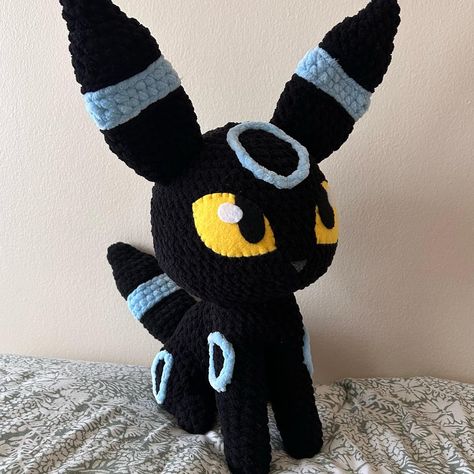 I crocheted this Umbreon plushie by popular demand using 1upcrochet’s sylveon pattern! Based off of a popular pokemon character! Crochet Umbreon, Umbreon Plush, Popular Pokemon, Make Your Own Story, Feeling Nostalgic, Square Crochet, Pokemon Characters, Square Pattern, Crochet For Kids