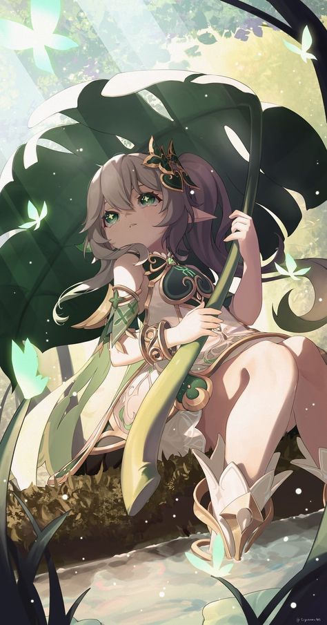 Green Characters, Characters Inspiration Drawing, Anime Crafts, Fantasy Art Landscapes, Pictures To Draw, Images Gif, Pretty Art, Cute Anime Character, Anime Chibi