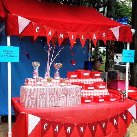 { Miss Party Mom's } How-To PVC Canopy Tutorial Table Top Canopy Diy, How To Decorate A Canopy For A Party, Table Top Canopy, Birthday Decorations Diy, Bed Minimalist, Ceilings Ideas, Carnival Booths, Cookie Booth, Canopy Ideas