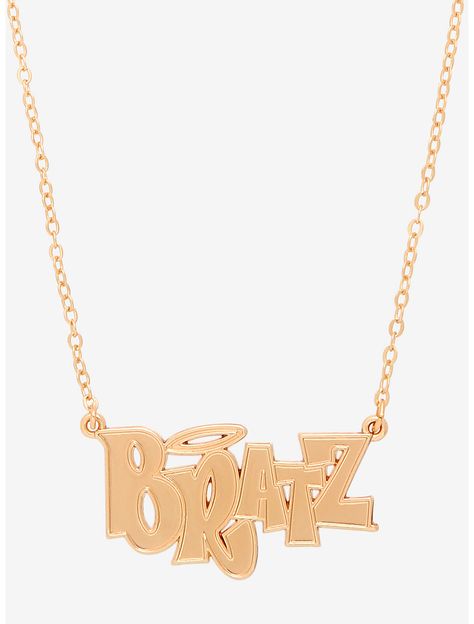 Bratz Logo, Spring Break Girls, Fandom Jewelry, Logo Necklace, Bratz Girls, Nickel Free Jewelry, Iconic Logo, Cute Necklace, Name Plate