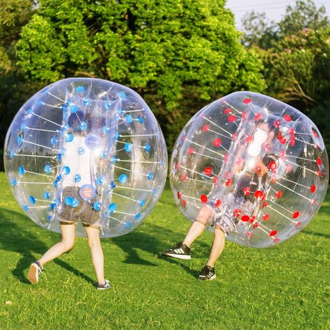 Happybuy 2PCS Inflatable Bumper Balls, 5 FT / 1.5M Diameter, Bubble Soccer Balls, Blow Up in 5 Min, Inflatable Zorb Balls for Adults or Children Bubble Soccer, Children Toys, Soccer Balls, Toys Games, Soccer, Bubbles, Human, Toys, Football