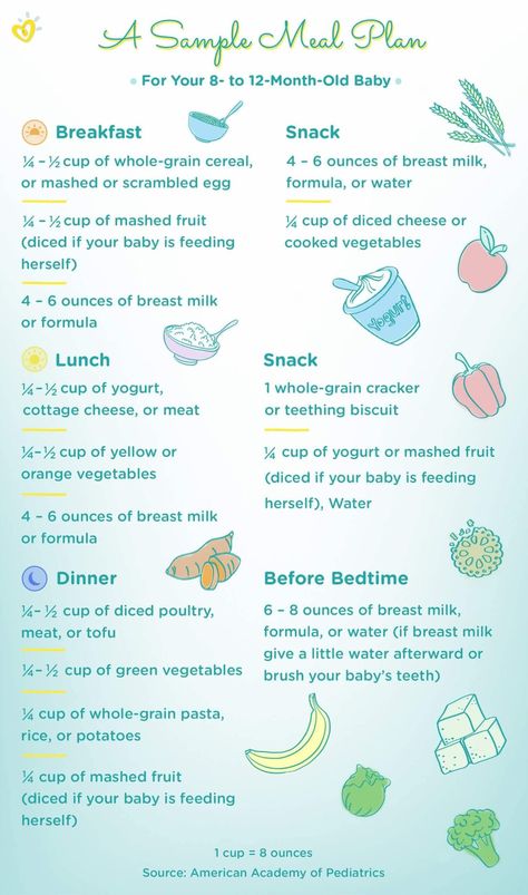 9 10 12 Month Old Baby Meal Plan & Development Milestones 10 MONTHS – WEEK 3 Waking – Milk. Breakfast – Banana with eggy bread soldiers. Mid-morning – Water or diluted fruit juice, Fruit or vegetable snack. Lunch – Roast chicken pie with mashed potato topping. Mid-afternoon – Milk and fruit or vegetable snack. Baby Meal Plan, Baby Development Milestones, Baby Food Schedule, Fingerfood Baby, 11 Month Old Baby, 8 Month Baby, Baby Breakfast, 7 Month Old Baby, Baby Food Chart