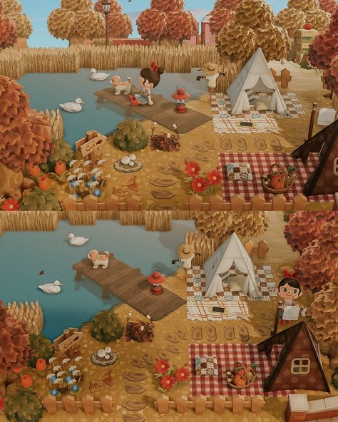 Quiet mornings 🪿 Happy Friday friends! Dock and water code by @maro.chii_acnh Thank you @acnhtreasureisland Animal crossing new horizons ACNH Nintendo switch wholesome gaming cozy design fall autumn cottagecore island idea inspiration aesthetic cosy decor build inspo game photography cute villagers small town vibes happy friendship towncore surf summer #acnh #acnhdesigns #acnhcommunity #acnhinspo #acnhisland #acnhidea #acnhinspiration #acnhaesthetic #acnhtown #acnhfall #acnhcottagecor... Animal Crossing Fall Codes, Acnh Halloween Island Ideas, Cottagecore Animals, Autumn Cottagecore, Cottagecore Animal Crossing, Fall Cottagecore, Cottagecore Fall, Game Photography, Town Games