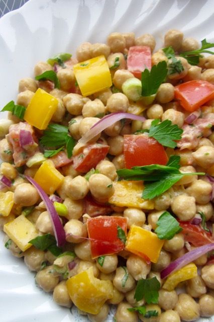 Chickpea Salad with Tahini Dressing myfavouritepastime.com Chickpea Salad With Tahini Dressing, Tahini Recipes, Sesame Snacks, Salad With Tahini Dressing, Tahini Salad Dressing, Tahini Recipe, Tahini Paste, Chickpea Salad Recipes, Pea Salad