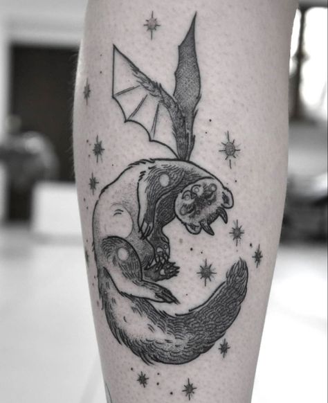 Ferret Tattoo, Satanic Tattoos, Gay Tattoo, Rabbit Tattoos, Spooky Tattoos, Dope Tattoos, Matching Tattoos, Tattoo Design Drawings, Creative Tattoos