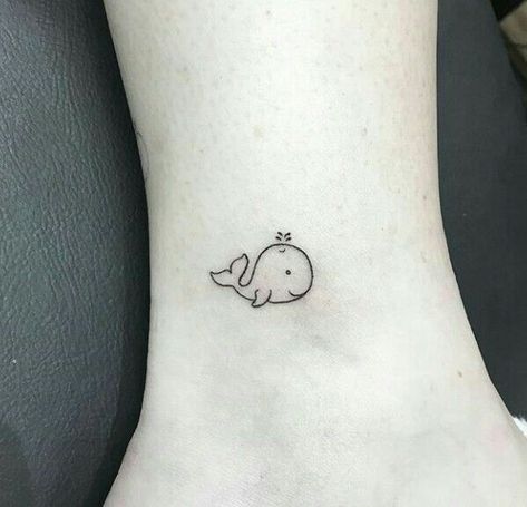 Delicate Whale Tattoo, Mini Whale Tattoo, Wale Tattoos Minimalist, Cute Whale Tattoo, Small Orca Tattoo, Tiny Whale Tattoo, Small Whale Tattoo, Silly Tattoo Ideas, Silly Tattoos