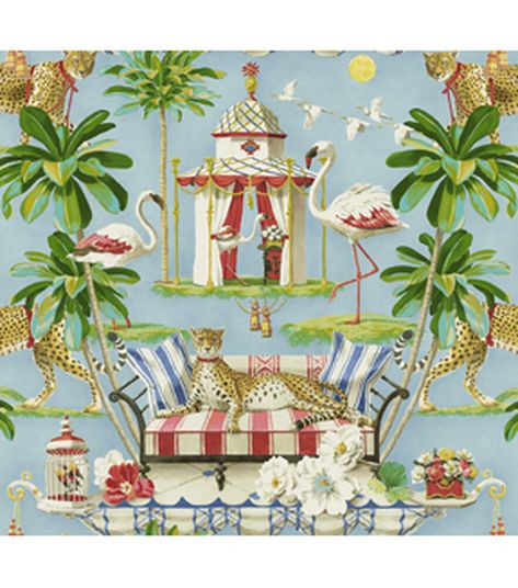 Harrison Howard Night in India Peel & Stick Wallpaper | JOANN Harrison Howard, Chinoiserie Print, Print Design Pattern, Evening Sky, Joanns Fabric And Crafts, Drapery Fabric, Art And Craft, Showcase Design, Wallpaper Roll