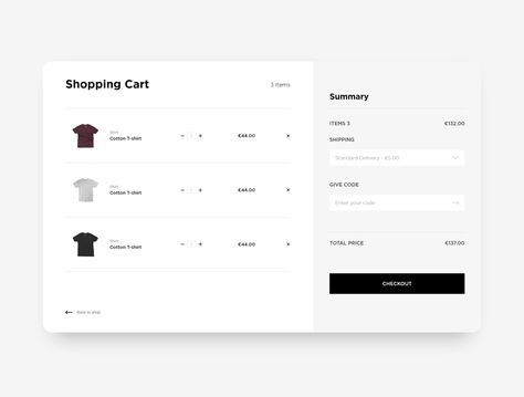 Webdesign UI shopping cart by D.signaholic Shopping Cart Design Website, Shopping Cart Web Design, Shopping Cart Ui Design, Shopping Cart Design, Commercial Website, Web Application Design, Website Design Inspiration Layout, Cart Design, Card Ui