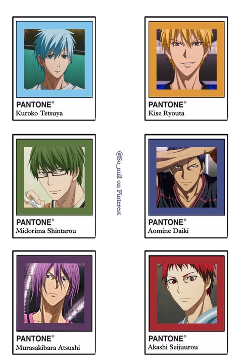 Anime Printable/Pantone Anime Pantone, Papercraft Anime, Basketball Kuroko, Medical School Life, Anime Paper, Recent Anime, Ticket Design, Anime Printables, Cute Desktop Wallpaper