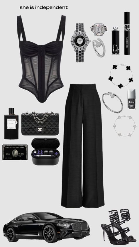 Black Van Cleef, Stylish Work Outfits, Formal Style, Outfit Style, Van Cleef, Fancy Outfits, Luxury Life, Black Panther, Black Rose