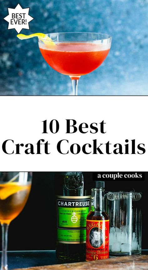 Here are the top craft cocktails to try at home! These fancy drinks feature homemade syrups, unique liqueurs or craft ice for a truly impressive glass. #craftcocktails #fancycocktails #cocktails #cocktailrecipes Gold Rush Cocktail, Unique Alcoholic Drinks, Homemade Syrups, Orange Juice Cocktails, Unique Cocktail Recipes, Top Craft, Craft Cocktail Recipe, Summer Drinks Alcohol, Diy Cocktails