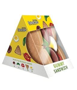 Raindrops - Gummy Candy Sandwich - Yummy Gummy Food Looks Just Like A Sandwich - Unique and Edible - (3.53oz) Gummy Sushi, Carmine Color, Candy Gummies, Lolli And Pops, International Snacks, Funko Pop Exclusives, Halloween Basket, Vegetable Juices, Best Christmas Toys