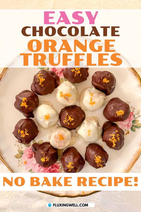 Chocolate Orange Truffles Recipe, Orange Truffles Recipe, Truffles No Bake, Chocolate Orange Truffles, Melt Chocolate For Dipping, Orange Truffles, Truffle Recipe Easy, Homemade Gift Idea, Easy Truffles