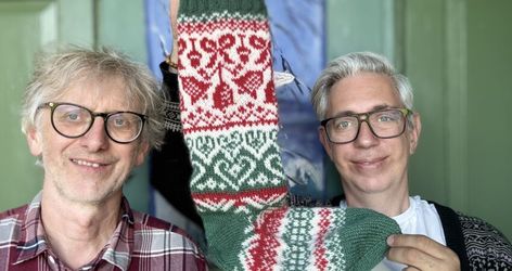 Ep 25: Christmas Knit Along 2024 with ARNE & CARLOS Arne And Carlos, Christmas Knit, Knitting Help, Craft Books, Christmas Stocking Pattern, Knit Stockings, Stocking Pattern, Christmas Knitting, Textile Artists