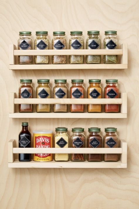 Kitchen Organization Ideas Spice Rack Clearing Out Clutter, Diy Pantry Organization, Kitchen Organization Ideas, Diy Pantry, Small Kitchen Storage, Kitchen Hacks Organization, Door Organizer, Spice Jar, Spice Organization