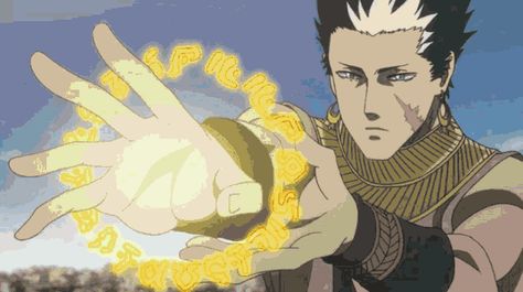 Gaja GIF - Gaja - Discover & Share GIFs Black Clover Gaja, Glyph Magic, Anime Crush, Water Spirit, Got Memes, Anime Men, Anime Reviews, Strong Character, Black Bull