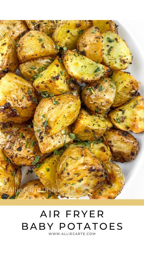 Baby Gold Potatoes Recipes Air Fryer, Air Fryer Honey Gold Potatoes, Ways To Cook Mini Potatoes, Airfryer Mini Potatoes, Air Fry Mini Potatoes, Mini Gold Potatoes Recipes Air Fryer, Healthy Mini Potato Recipes, Honey Gold Potatoes Recipes Air Fryer, Air Fried Diced Potatoes