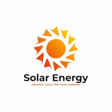 Solar energy logo design template. | Premium Vector #Freepik #vector #solar-light #sun-energy #solar-power #solar-energy Logo Solar Energy, Solar Energy Logo Design, Energy Logo Design, Solar Logo, Sun Energy, Energy Logo, Light Sun, Logo Design Template, Free Logo