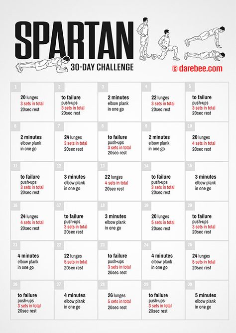 Fitness Challenges Workout Challenge For Men, Spartan Challenge, Db Workout, Darbee Workout, 30 Day Challenge Fitness, 30 Day Fitness Challenge, Spartan Workout, Spartan Race Training, Army Workout