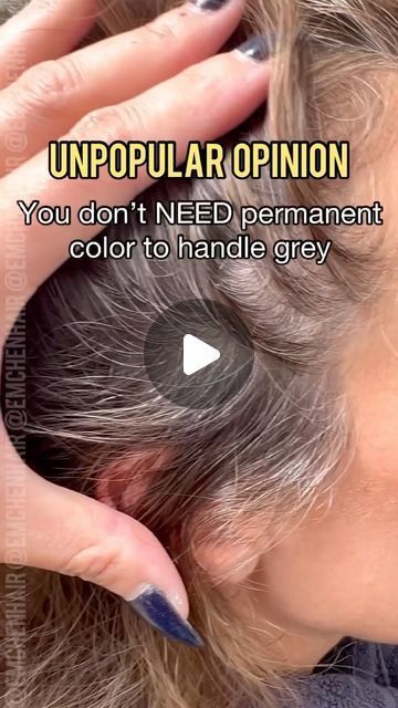 Best Hair Color For Grey Hair, Blonde On Grey Hair, Gray Black Hair Color, Hairstyles To Hide Grey Roots, How To Hide Grey Hair, Blending Grays Into Brown Hair, No Bleaching Hair Color, Disguise Grey Hair Brunette, Grey Blending Lowlights