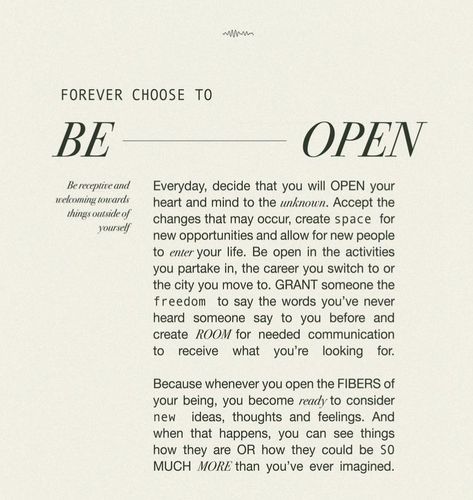 Open Heart Quotes, New Opportunity Quotes, Open Minded Quotes, Archery Design, Ipad Widgets, Opportunity Quotes, Planner Cards, Open Quotes, Fever Dream