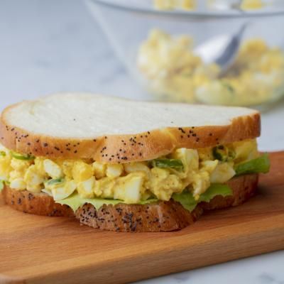 South Asian Inspired Meals | Get Cracking Greek Yogurt Egg Salad, Curried Egg Sandwich, Yogurt Egg Salad, Curry Egg Salad, Greek Yogurt Eggs, Egg Salad Sandwich Recipe, Ways To Cook Eggs, Egg Salad Sandwich, Perfect Hard Boiled Eggs