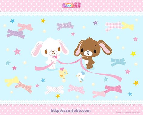 Sugarbunnies Wallpapers, Sugar Bunnies, Bunny Wallpaper, Sanrio Wallpaper, Hello Kitty Iphone Wallpaper, Character Wallpaper, Graphic Design Fun, Cute Poster, Kawaii Wallpaper