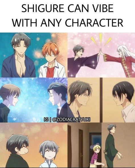 Anime Tweets, Fruits Basket Funny, Veggie Basket, Fruits Basket Quotes, Fruits Basket Manga, Tv Show Couples, Japanese Animated Movies, Fruits Basket Anime, Anime Friendship