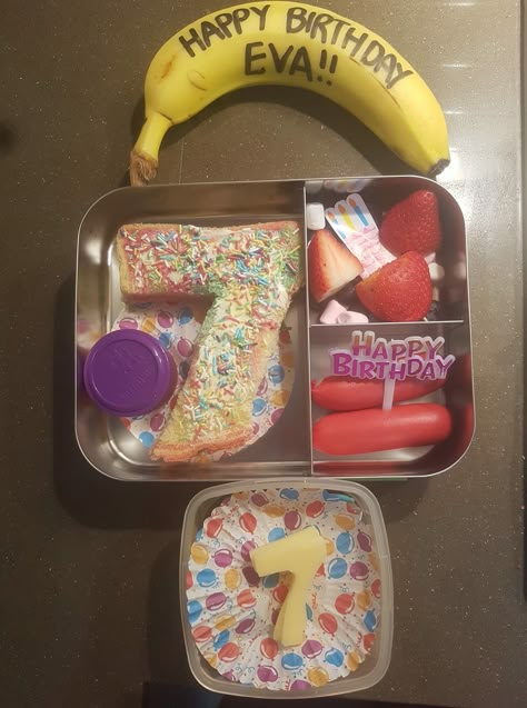 Birthday Lunchbox Ideas For Kids, Lunchbox Birthday Surprise, Birthday School Lunch Ideas, Birthday Packed Lunch, Birthday Lunchbox Ideas, Birthday Lunch Ideas For Kids, Birthday School Lunch, School Birthday Ideas, Morning Birthday Surprise