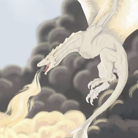 Viserion Dragon Art, White Dragon Aesthetic, White Wyvern, White Dragon Art, Viserion Dragon, Wyvern Dragon, Hotd Dragons, Shadow And Maria, Game Of Thrones Dragons