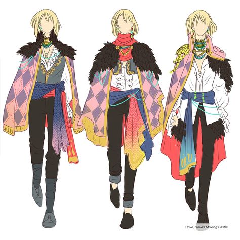 Hannah Alexander Artwork on Twitter: "Sophie and Howl designs 👒🔥🌠… " Hannah Alexander Artwork, Howls Moving Castle Cosplay, Hannah Alexander, Howls Moving Castle Art, Howl Pendragon, 하울의 움직이는 성, Studio Ghibli Fanart, Personajes Studio Ghibli, Howl And Sophie