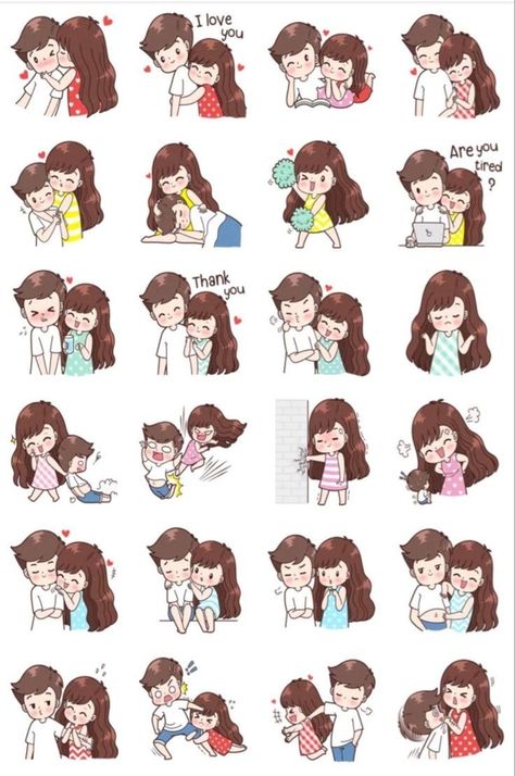 #couple #goals #characters #love #understanding #fyp Chibi Couple, Love Cartoon Couple, Instagram Emoji, Instagram Gift, Telegram Stickers, Cute Cartoon Images, Cute Love Wallpapers, Scrapbook Stickers Printable, Sticker Packs