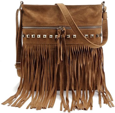 Boho Western Look Bohemian Purse, Retro Handbags, Retro Purse, Fringe Crossbody Bag, Looks Country, Messenger Handbags, Fringe Bags, Handbags Casual, Tassel Bag