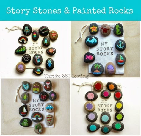 Story Stones and Painted Rocks • Color Made Happy Story Rocks, Story Stone, Story Stones, Stone Crafts, Pebble Painting, Make Happy, Nature Crafts, Rock Crafts, Painted Stones