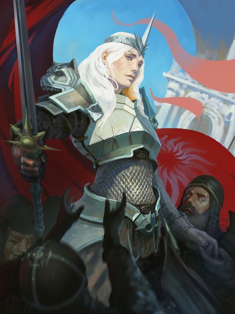 Art by Fyodor Buldakov Woman In Armor, Dragon Age Tarot Cards, Dragon Age Characters, Dragon Age 3, Dragon Age Games, Dragon Age Series, Dragon Age 2, Dragon Age Origins, Dragon Age Inquisition