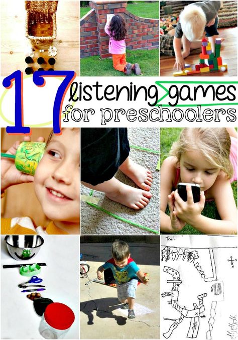 These 17 listening games for preschoolers are a fun way to help your kids work on their listening skills! Listening Skills Activities, Games For Preschoolers, Listening Games, Kids Work, Preschool Games, Play Ideas, Listening Skills, Preschool Fun, Toddler Learning