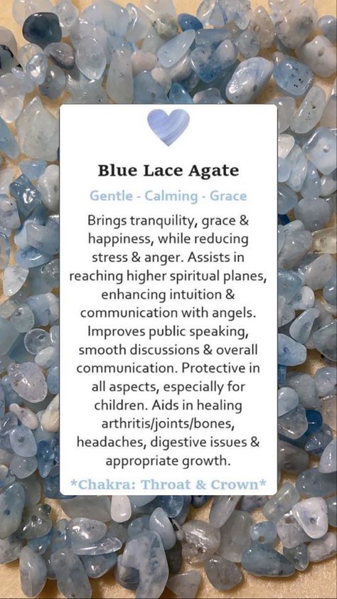 Lace Agate Meaning, Blue Agate Meaning, Crazy Lace Agate Properties, Blue Lace Agate Aesthetic, Blue Lace Agate Crystal Meaning, Best Healing Crystals, Healing Crystals Meanings, Healing Crystals For You, Crystal Seashells