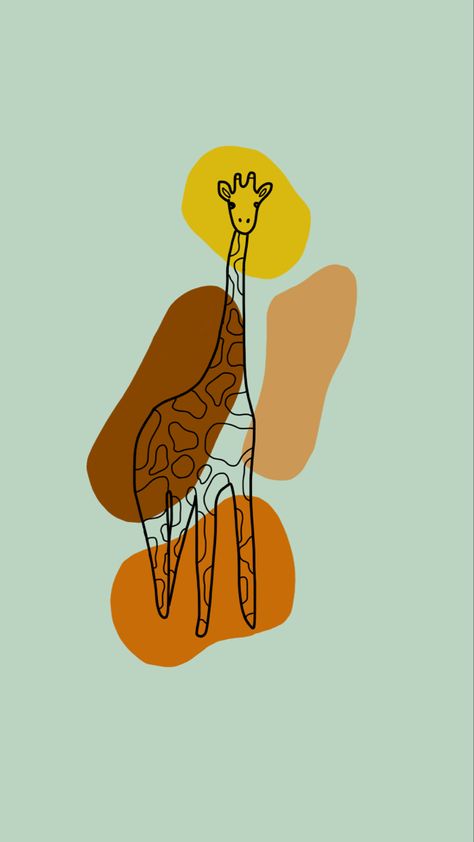 Girafe Aesthetic Drawing, Giraffe Iphone Wallpaper, Giraffe Aesthetic Drawing, Girrafe Aesthetic Wallpaper, Giraffe Cartoon Wallpaper, Giraffe Aesthetic Wallpaper, Aesthetic Giraffe Wallpaper, Giraffe Line Art, Giraffe Line Drawing