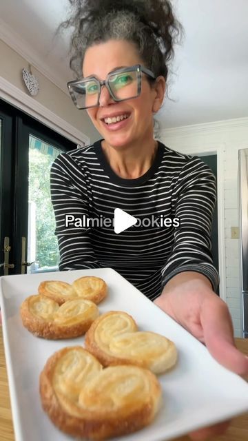 Iléna Tovia on Instagram: "The Best 2 ingredient cookies you will ever make. Palmier Cookies  #cookies #palmier #baking #recipe" Elephant Ear Cookies, Puff Pastry Cookies, Palmiers Recipe, Palmier Cookies, 2 Ingredient Cookies, Food Deserts, Elephant Cookies, Lace Cookies, Christmas Desserts Easy