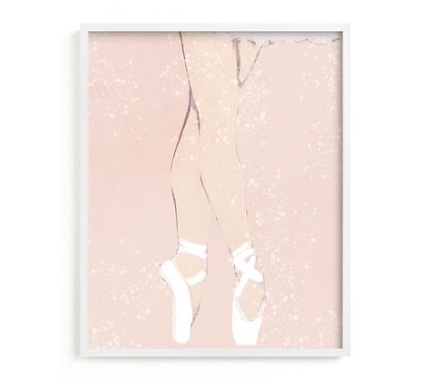 Minted® The Performance Wall Art by Robin Ott, 16X20, Natural | Pottery Barn Kids Dancer Wall Art, Kids Art Print, Kids Canvas Art, Wall Art For Kids, Ballerina Art, Ballet Art, Kids Canvas, Pastel Print, Kids Wall Decor