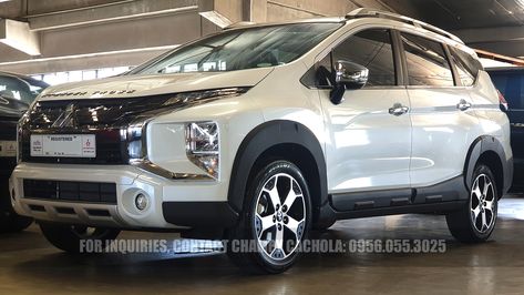 White pearl Mitsubishi Xpander Cross 2021 Automatic Transmission. Xpander Cross, Mitsubishi Xpander, White Cross, White Crosses, Automatic Transmission, White Pearl, Pearl White, Suv Car, White