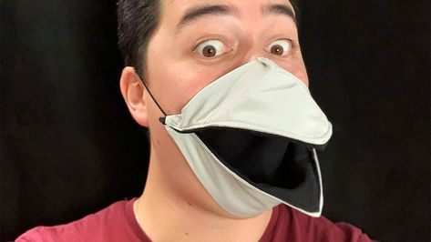 Intriguing And Fun “Talking” Bird Mask Has Moving Beak That Moves When You Speaks | SHOUTS Diy Bird Beak Mask, Tokoyami Cosplay, Bird Beak Mask, Origami Duck, Beak Mask, Duck Mask, Bird Mask, Bird Beaks, Duck Bill