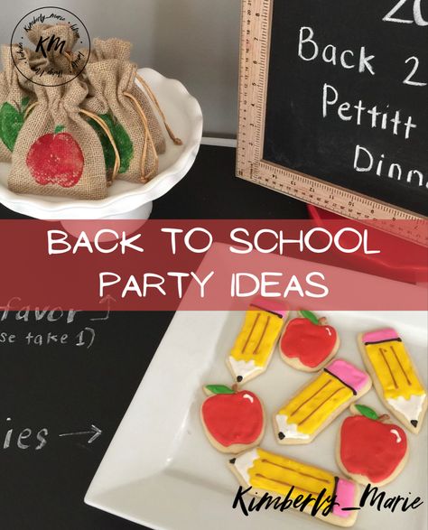 Kimberlymarielifestyle | Ready for back to school time? Lets plan a party to celebrate! School bus colors, apples, pencils, chalboards and of course chocolate! Before School Starts, Back To School Pictures, Fun Dinner, Mom Brain, School Starts, Back To School Party, Before School, Themed Desserts, Wafer Cookies