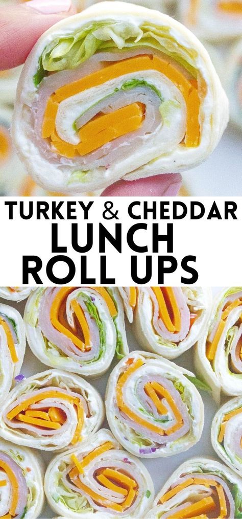 Turkey And Cheddar Pinwheels, Deli Turkey Roll Ups, Lunch Dip Recipes, Healthy Roll Ups Lunch Ideas, Turkey Cheddar Pinwheels, Zoo Picnic Lunch Ideas, Blue Collar Lunch Ideas Cold, Kid Friendly Sandwiches, Lunch Meat Roll Ups