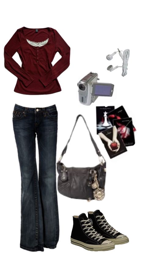 #outfitinspo #2000s #twilight #grungeish Twilight Outfits, Outfits 2000s, Downtown Outfits, 2000s Outfits, Neue Outfits, 2000s Fashion Outfits, Swaggy Outfits, Cute Simple Outfits, Outfit Inspo Fall